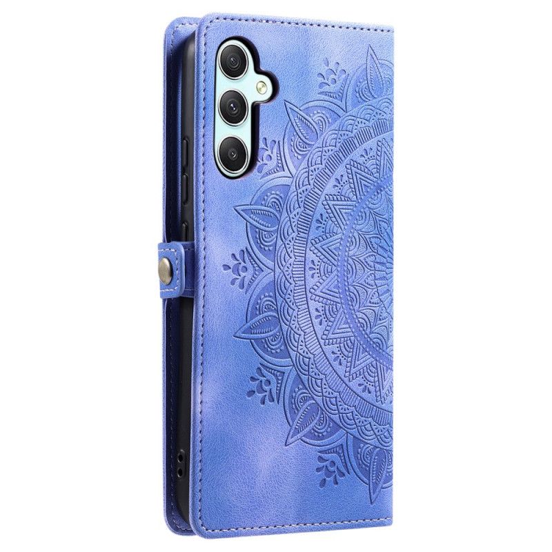 Kotelot Samsung Galaxy A16 5g Suede Effect Mandala Hihnalla Suojakuori