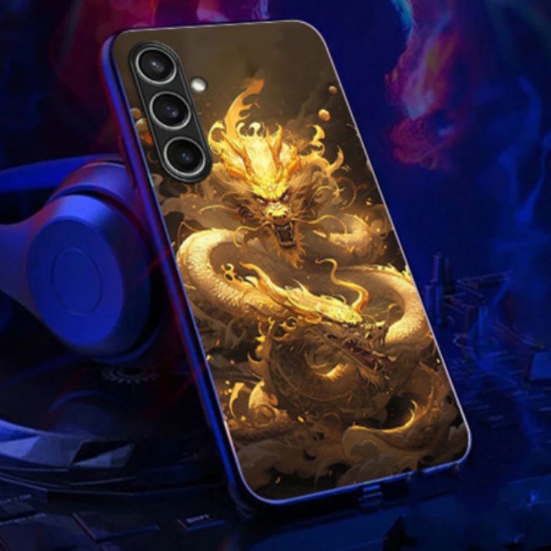 Kuori Samsung Galaxy A16 5g Soita Flash-sarja Golden Dragon