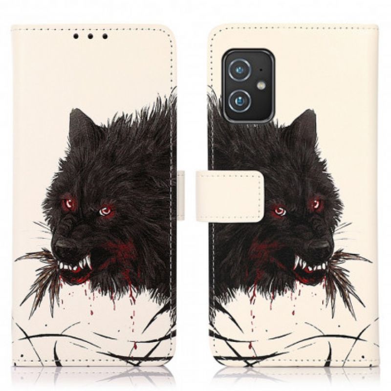 Flip Kotelot Asus Zenfone 8 Hungry Wolf