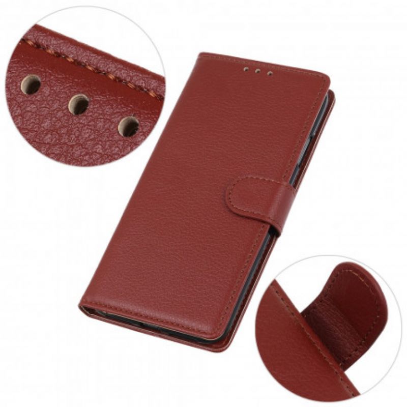 Flip Kotelot Asus Zenfone 8 Lychee Faux Leather