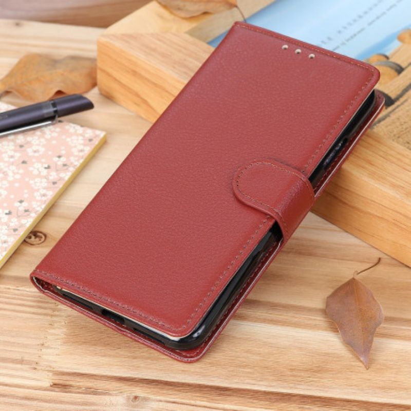 Flip Kotelot Asus Zenfone 8 Lychee Faux Leather