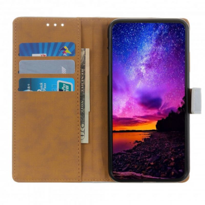 Flip Kotelot Asus Zenfone 8 Pelkkä Keinonahka