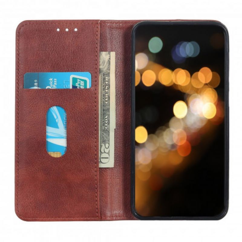 Flip Kotelot Asus Zenfone 8 Single Split Litch Leather