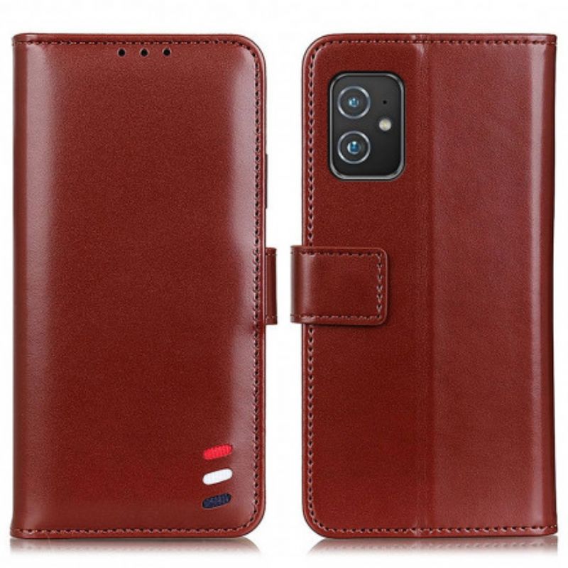 Flip Kotelot Asus Zenfone 8 Tricolor Leather Effect Suojakuori