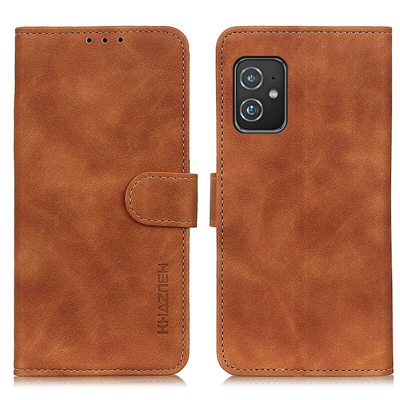 Kotelot Asus Zenfone 8 Matte Leather Effect Vintage Khazneh