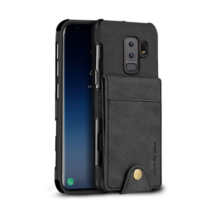 Case Kuoret Samsung Galaxy S9 Plus Musta Puhelinkuoret Taitettava Korttikotelo