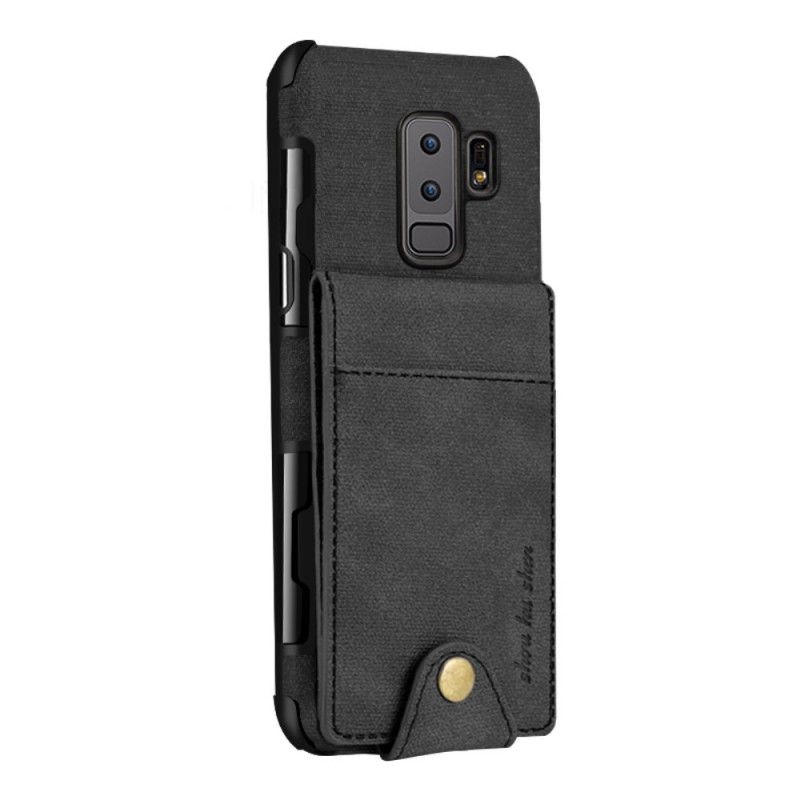 Case Kuoret Samsung Galaxy S9 Plus Musta Puhelinkuoret Taitettava Korttikotelo