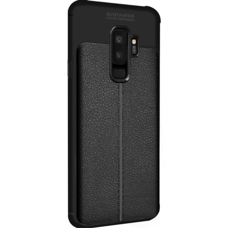 Case Kuoret Samsung Galaxy S9 Plus Tummansininen Musta Puhelinkuoret Imak-Tekonahkaa Ompelemalla