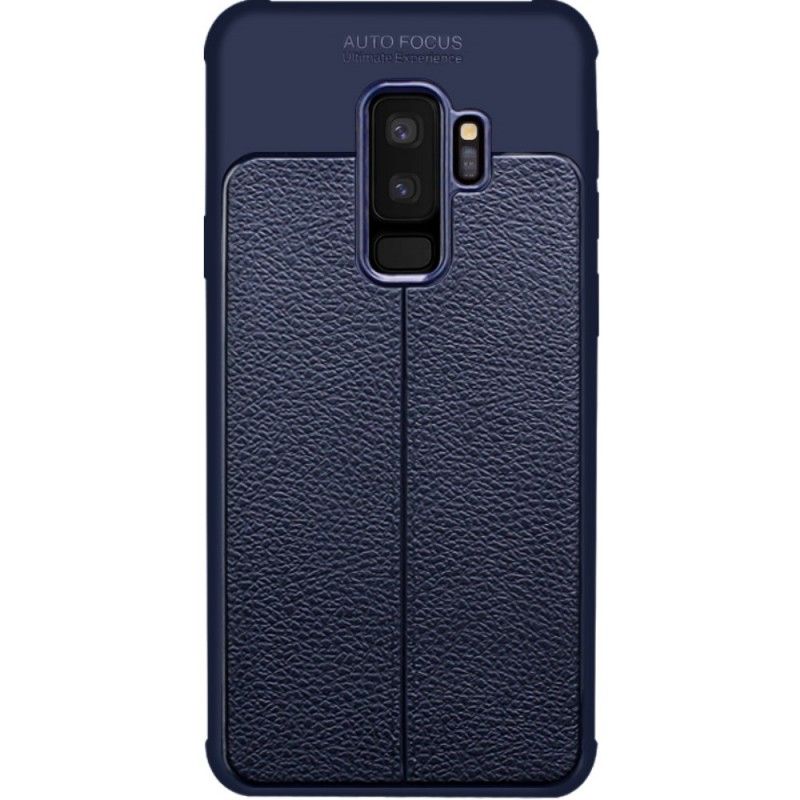 Case Kuoret Samsung Galaxy S9 Plus Tummansininen Musta Puhelinkuoret Imak-Tekonahkaa Ompelemalla