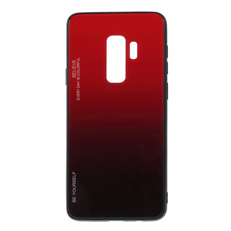 Case Kuoret Samsung Galaxy S9 Plus Vihreä Punainen Puhelinkuoret Galvanoitu Väri