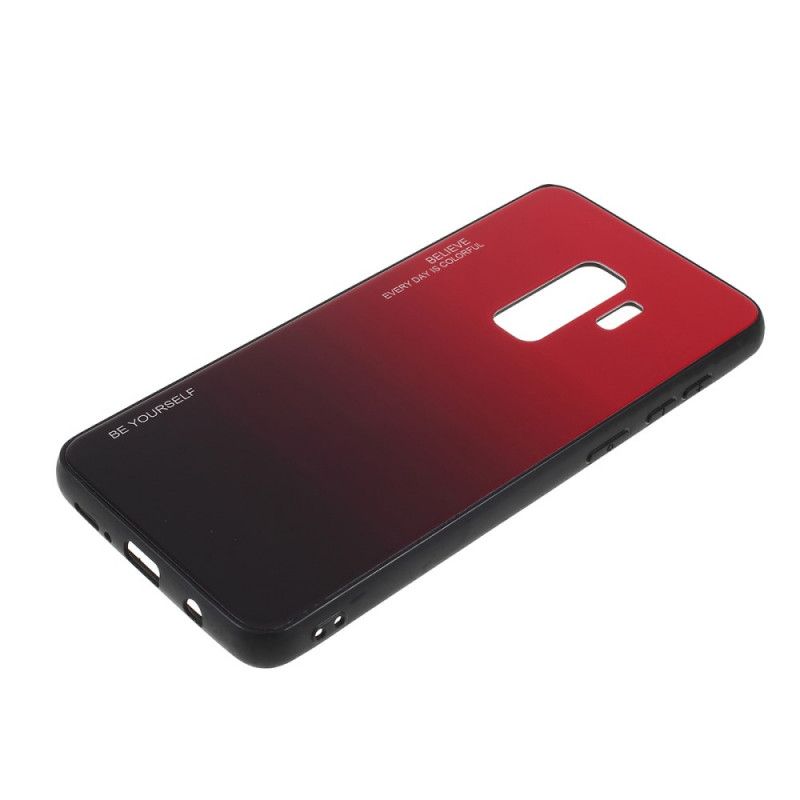 Case Kuoret Samsung Galaxy S9 Plus Vihreä Punainen Puhelinkuoret Galvanoitu Väri