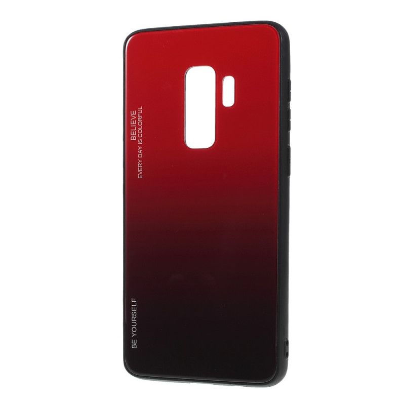 Case Kuoret Samsung Galaxy S9 Plus Vihreä Punainen Puhelinkuoret Galvanoitu Väri