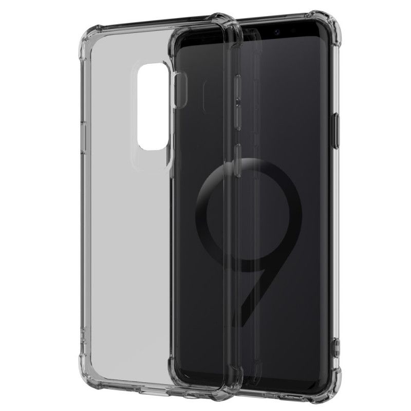 Kuori Samsung Galaxy S9 Plus Läpinäkyvä Musta Läpinäkyvät Suojatyynyt