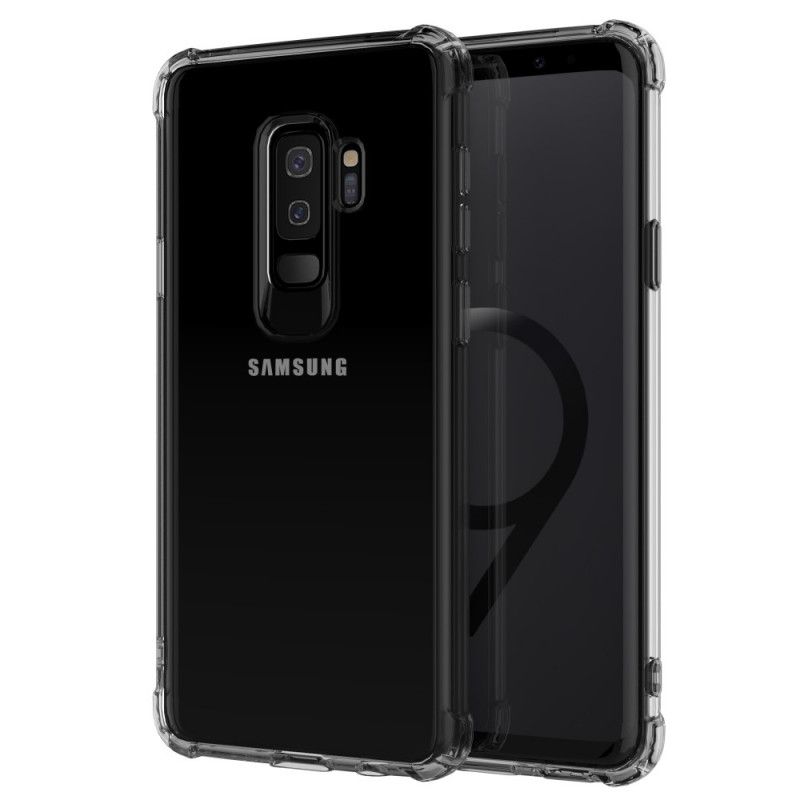 Kuori Samsung Galaxy S9 Plus Läpinäkyvä Musta Läpinäkyvät Suojatyynyt