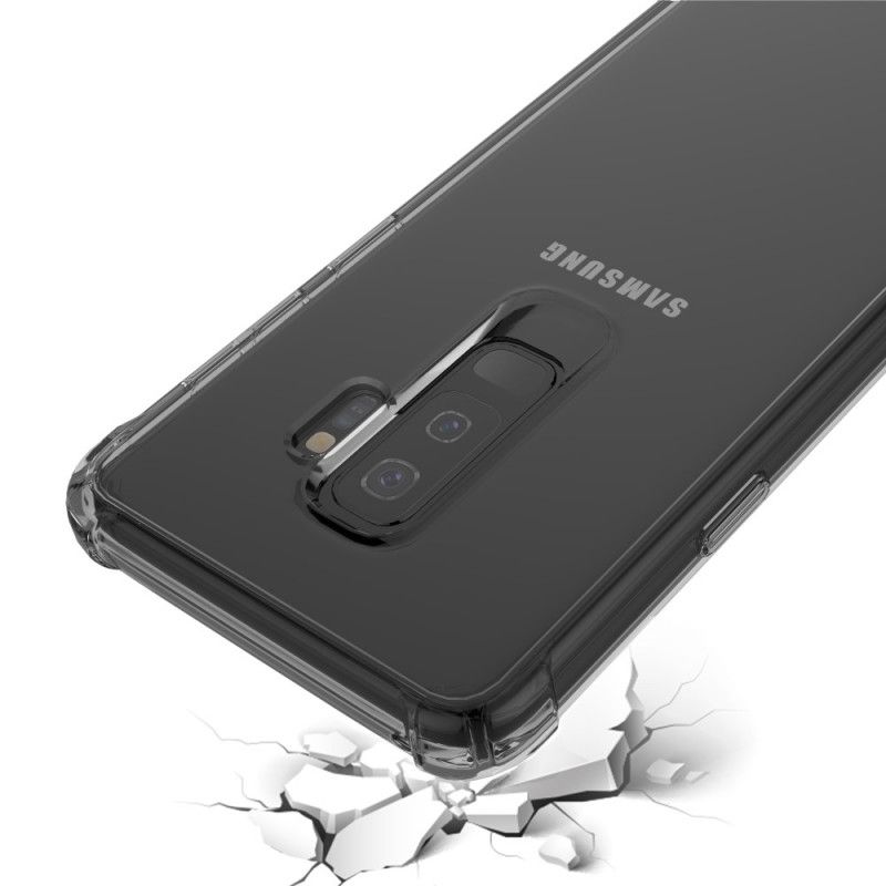 Kuori Samsung Galaxy S9 Plus Läpinäkyvä Musta Läpinäkyvät Suojatyynyt