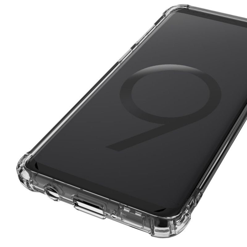 Kuori Samsung Galaxy S9 Plus Läpinäkyvä Musta Läpinäkyvät Suojatyynyt