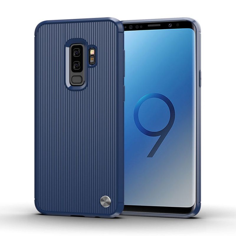 Kuori Samsung Galaxy S9 Plus Punainen Musta Hieno Rakenne