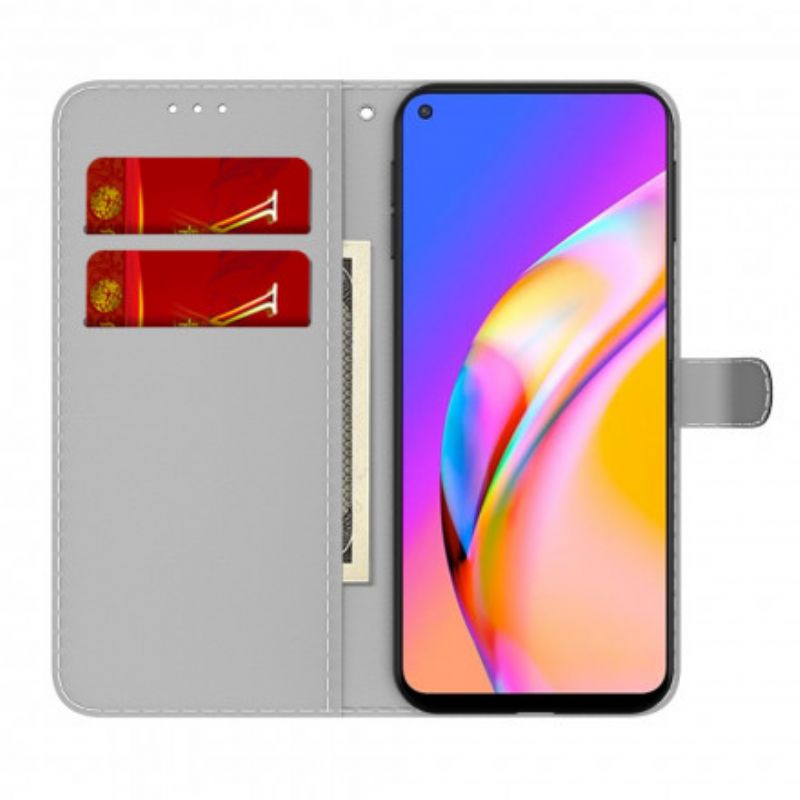 Flip Kotelot Oppo A94 5g Abstrakti Kuvio Suojakuori