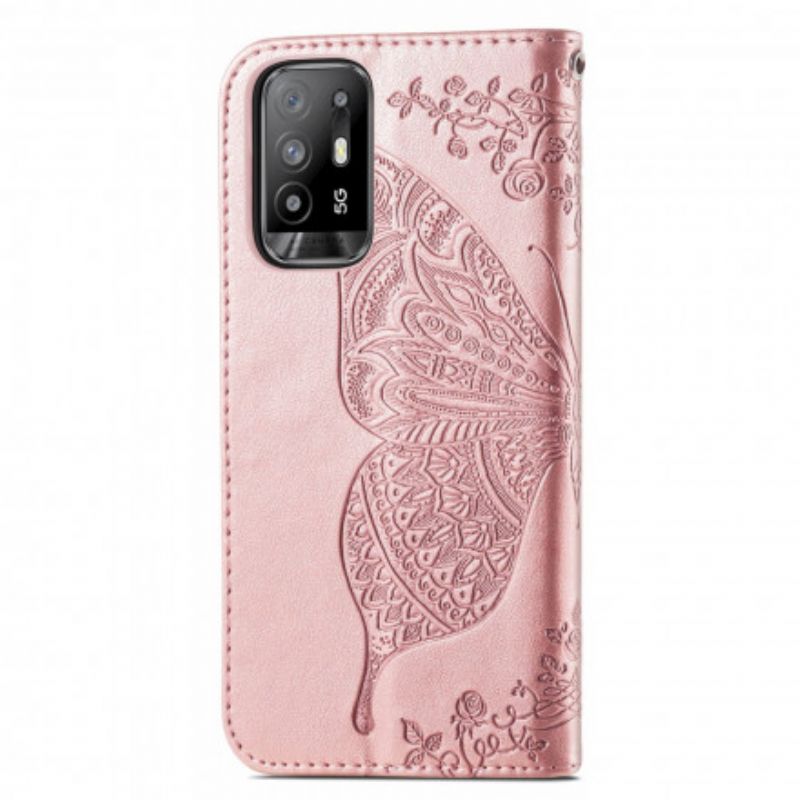 Flip Kotelot Oppo A94 5g Half Butterflies Suojakuori