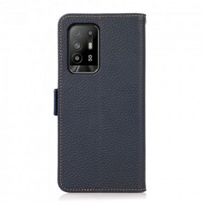 Flip Kotelot Oppo A94 5g Lychee Leather Khazneh Rfid Suojakuori