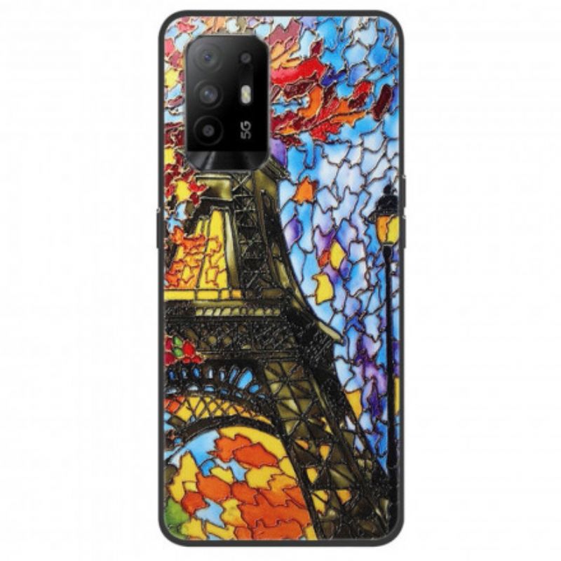 Kuori Oppo A94 5g Eiffel-tornin Suunnittelu Suojakuori