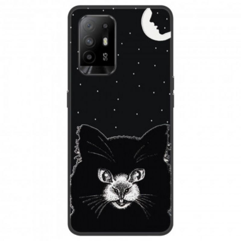 Kuori Oppo A94 5g Scary Black Cat