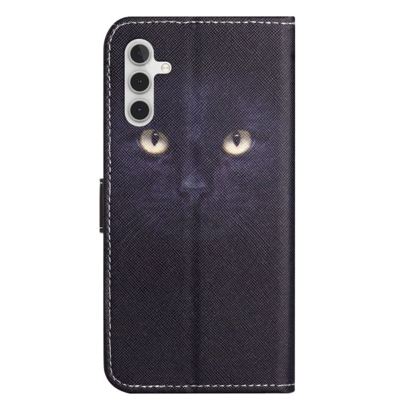 Nahkakotelo Samsung Galaxy S24 Fe Strappy Cat Eyes