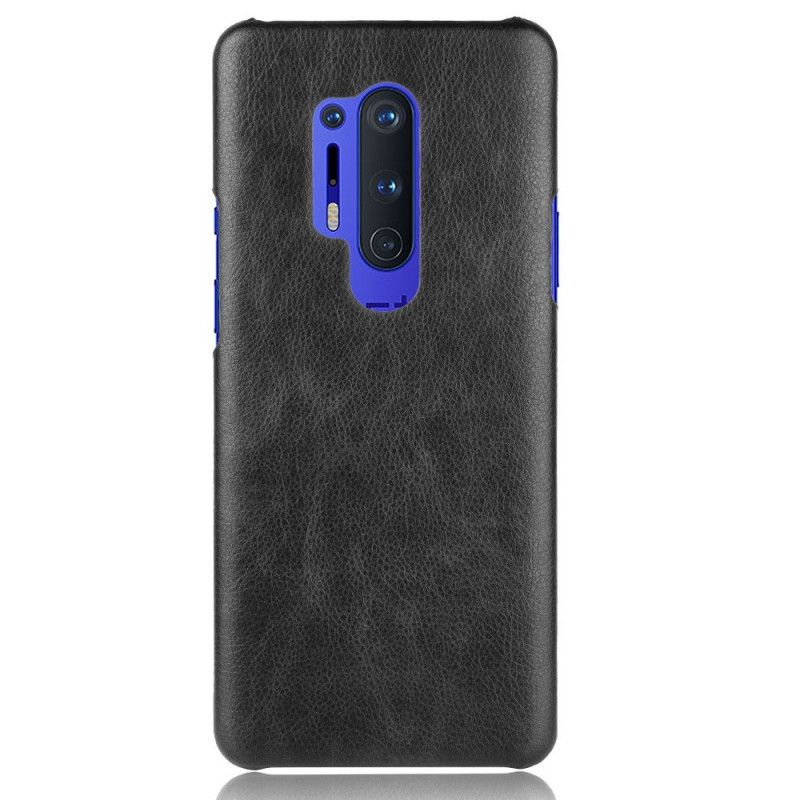 Case Kuoret OnePlus 8 Pro Harmaa Musta Puhelinkuoret Suorituskykyinen Litsi Nahkainen Vaikutus