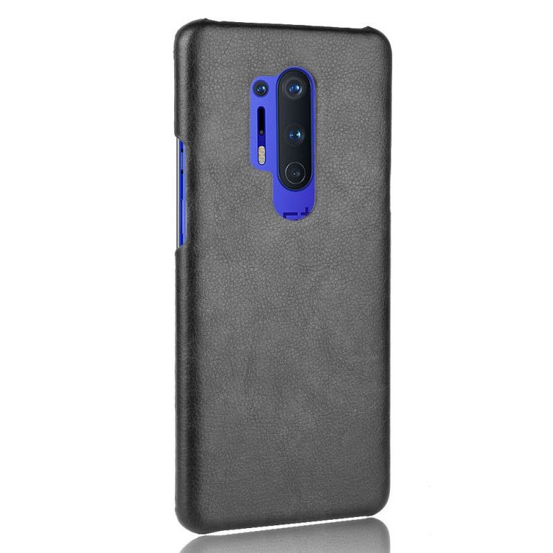 Case Kuoret OnePlus 8 Pro Harmaa Musta Puhelinkuoret Suorituskykyinen Litsi Nahkainen Vaikutus