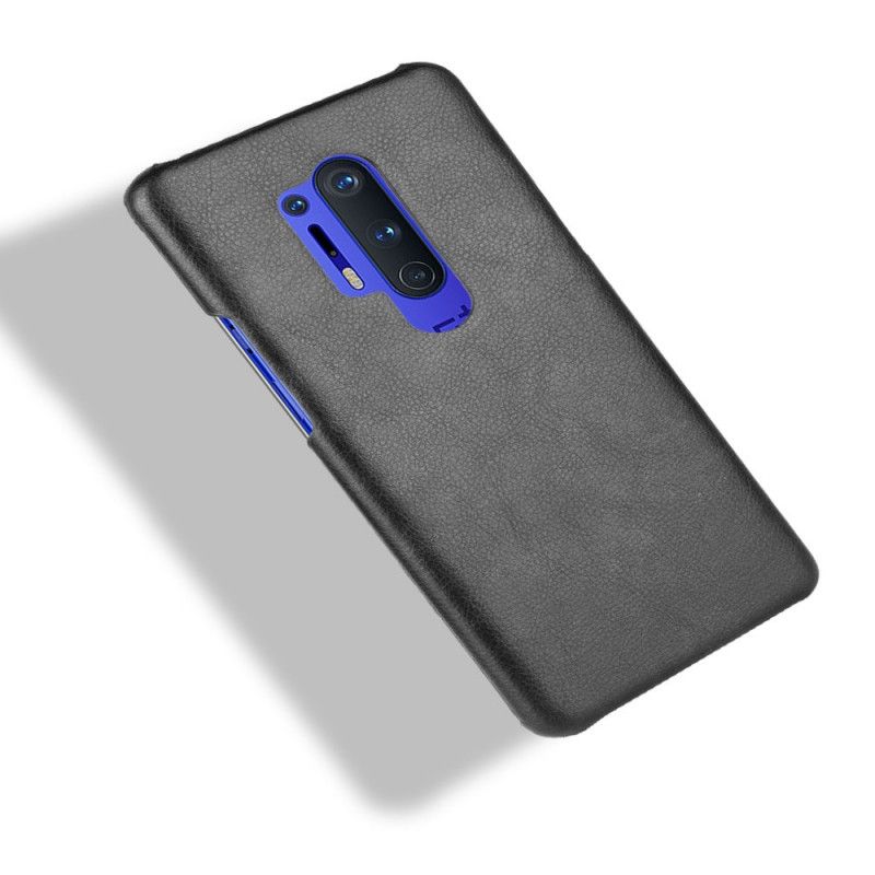 Case Kuoret OnePlus 8 Pro Harmaa Musta Puhelinkuoret Suorituskykyinen Litsi Nahkainen Vaikutus