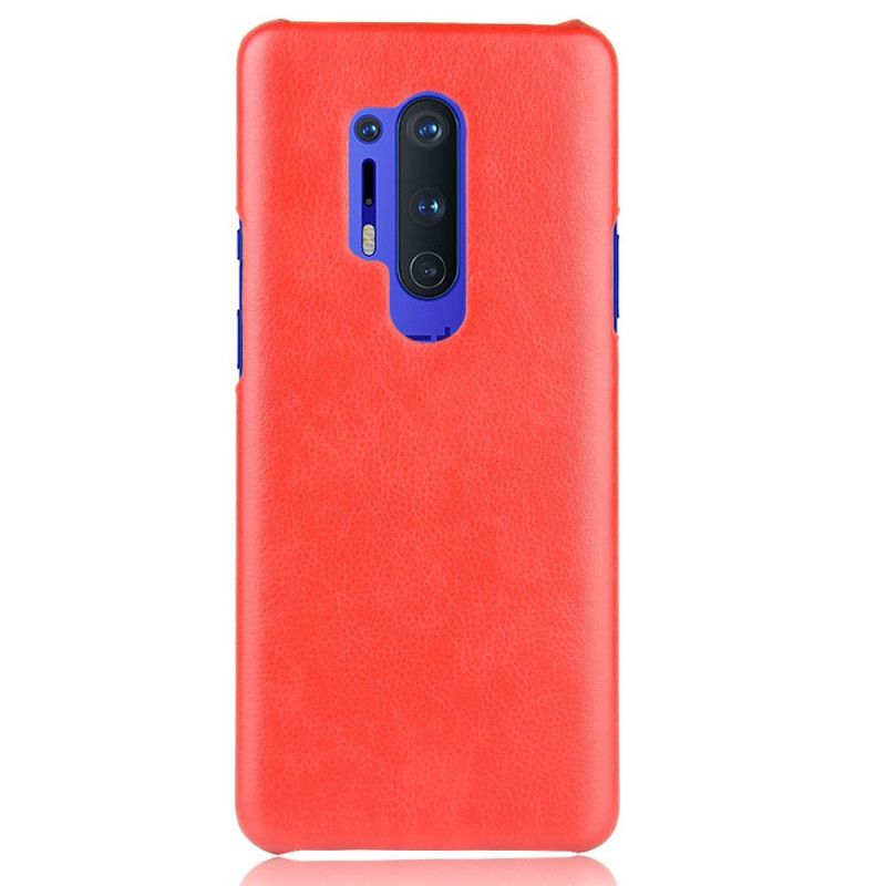 Case Kuoret OnePlus 8 Pro Harmaa Musta Puhelinkuoret Suorituskykyinen Litsi Nahkainen Vaikutus