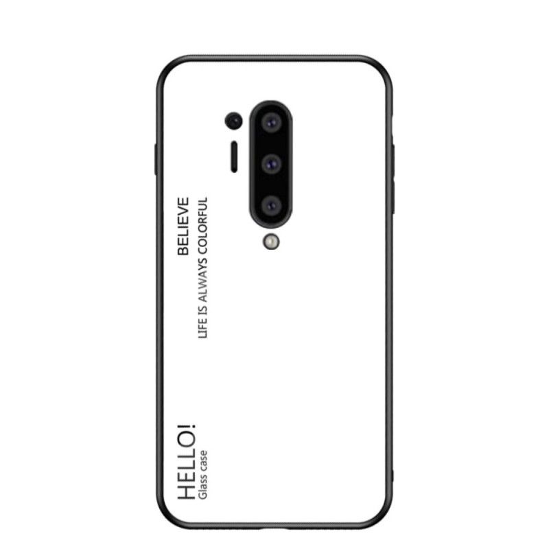 Case Kuoret OnePlus 8 Pro Violetti Musta Puhelinkuoret Hei Karkaistu Lasi