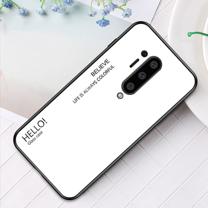 Case Kuoret OnePlus 8 Pro Violetti Musta Puhelinkuoret Hei Karkaistu Lasi