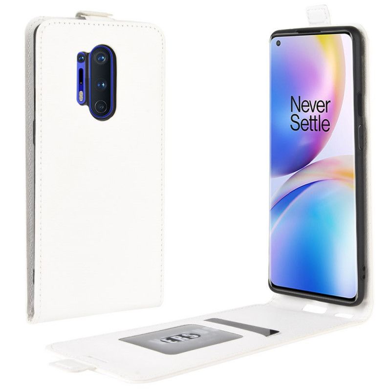 Kotelot OnePlus 8 Pro Valkoinen Musta Taitettava