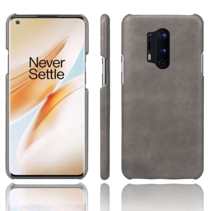 Kuori OnePlus 8 Pro Punainen Musta Ksq-Nahkaefekti Suojakuori