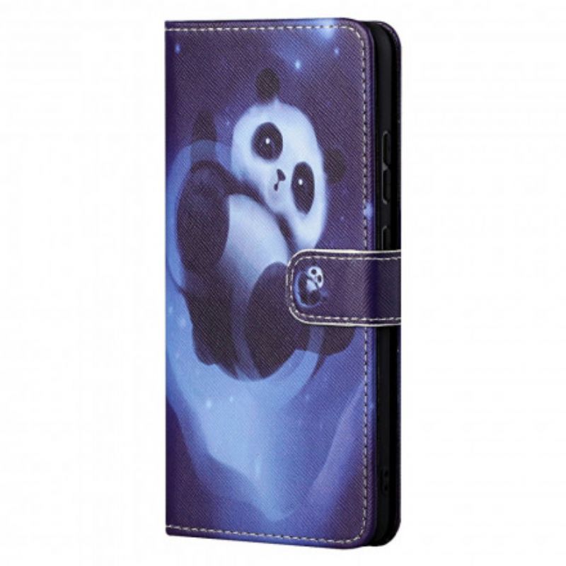 Flip Kotelot Motorola Edge 20 Pro Panda Space Strappy