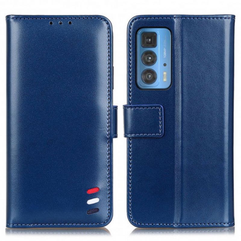 Flip Kotelot Motorola Edge 20 Pro Tricolor Leather Effect