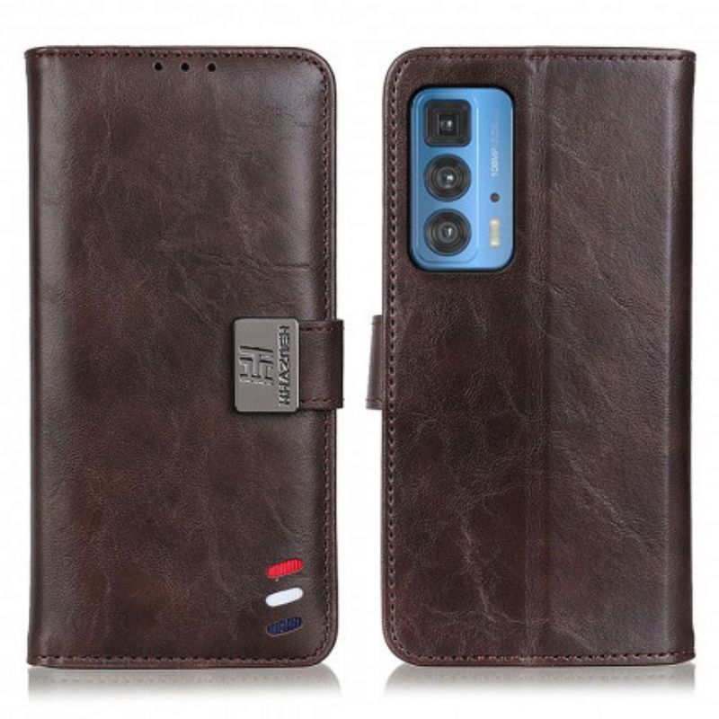 Kotelot Motorola Edge 20 Pro Bison Leather Effect