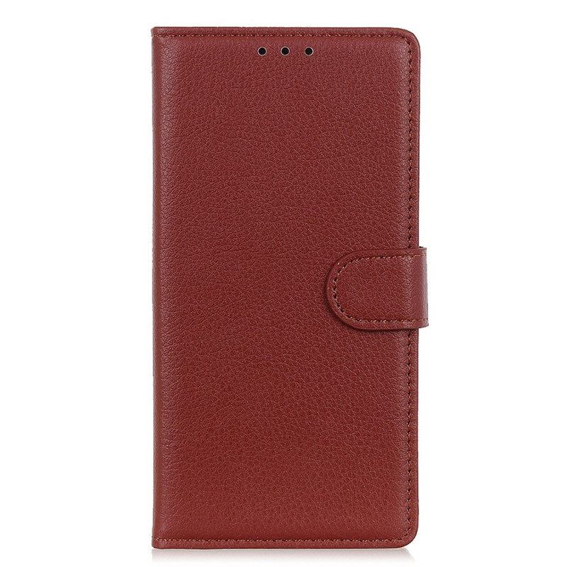 Kotelot Sony Xperia 5 IV Perinteinen Litchi Faux Leather