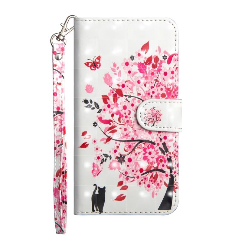 Flip Case Sony Xperia L3 Vaaleanpunainen Puu