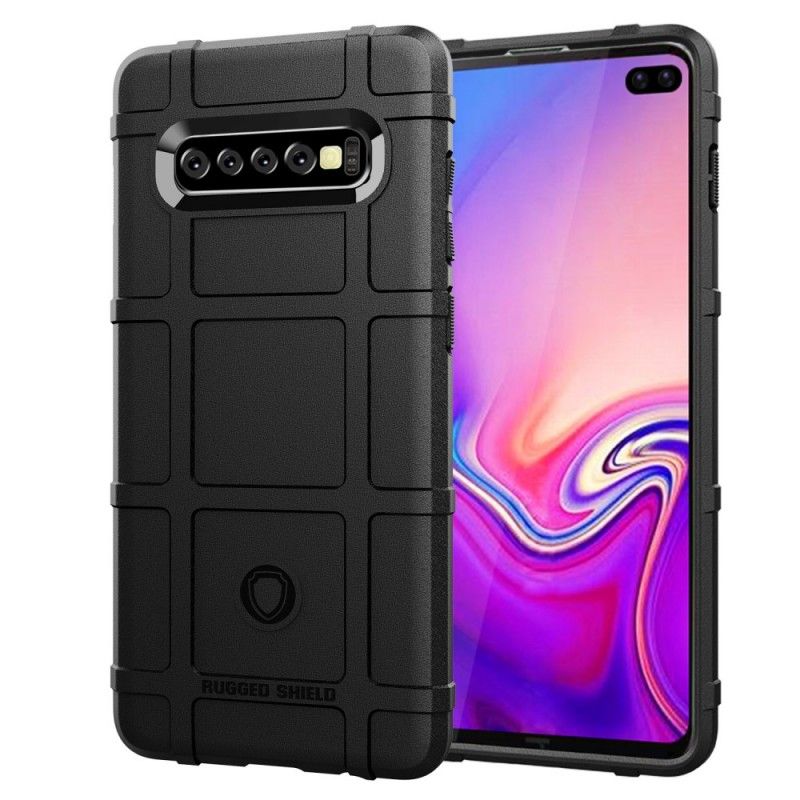 Case Kuoret Samsung Galaxy S10 Plus Harmaa Musta Puhelinkuoret Kestävä Kilpi