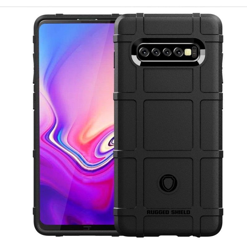 Case Kuoret Samsung Galaxy S10 Plus Harmaa Musta Puhelinkuoret Kestävä Kilpi