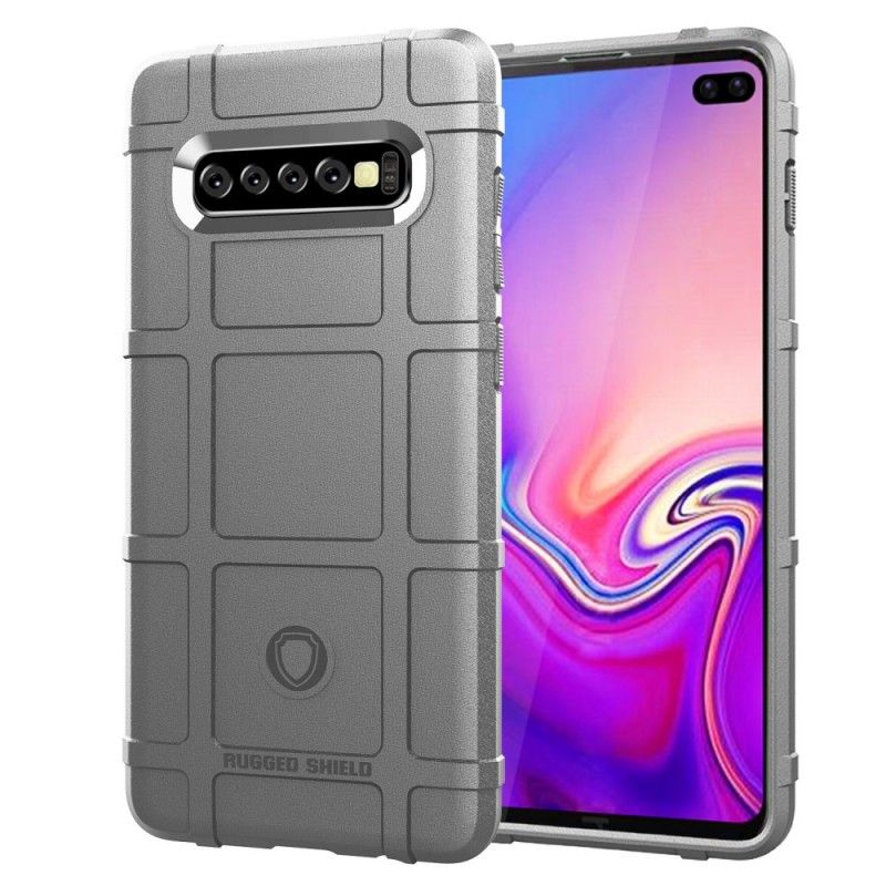 Case Kuoret Samsung Galaxy S10 Plus Harmaa Musta Puhelinkuoret Kestävä Kilpi