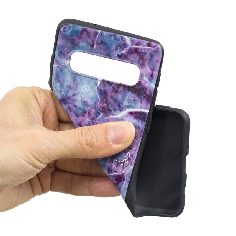 Case Kuoret Samsung Galaxy S10 Plus Puhelinkuoret Violetti Marmori