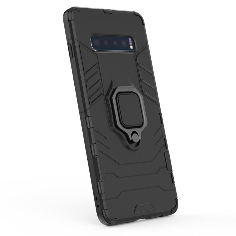 Case Kuoret Samsung Galaxy S10 Plus Tummansininen Musta Puhelinkuoret Kestävä Rengas