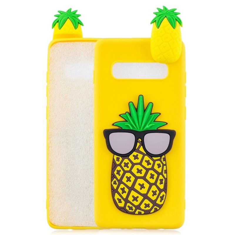 Kuori Samsung Galaxy S10 Plus 3D Ananas Suojakuori