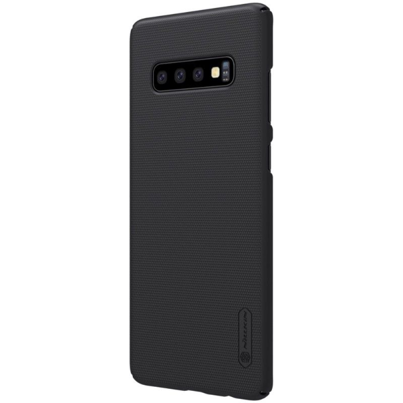 Kuori Samsung Galaxy S10 Plus Musta Jäykkä Himmeä Nillkin Suojakuori