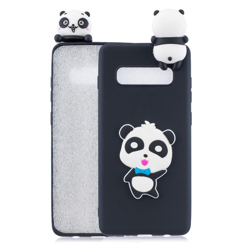 Kuori Samsung Galaxy S10 Plus Punainen 3D Minun Panda