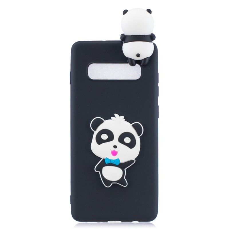 Kuori Samsung Galaxy S10 Plus Punainen 3D Minun Panda