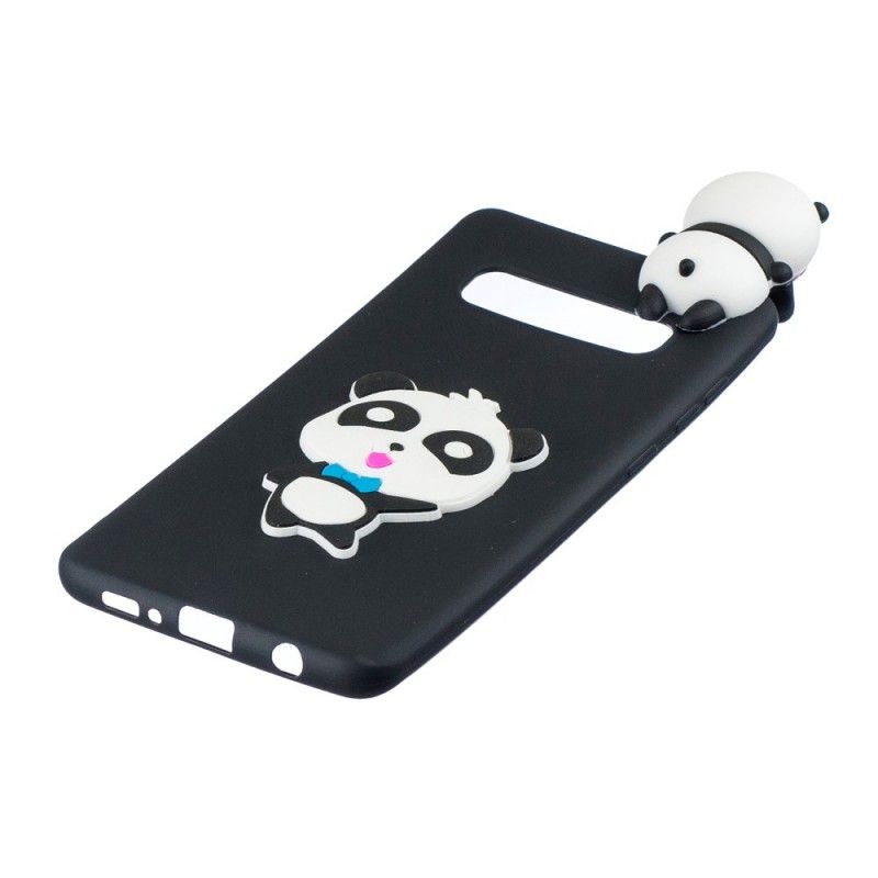 Kuori Samsung Galaxy S10 Plus Punainen 3D Minun Panda